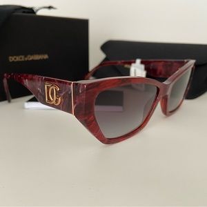 NEW! AUTHENTIC! Dolce & Gabbana DG 58mm Cat Eye Sunglasses